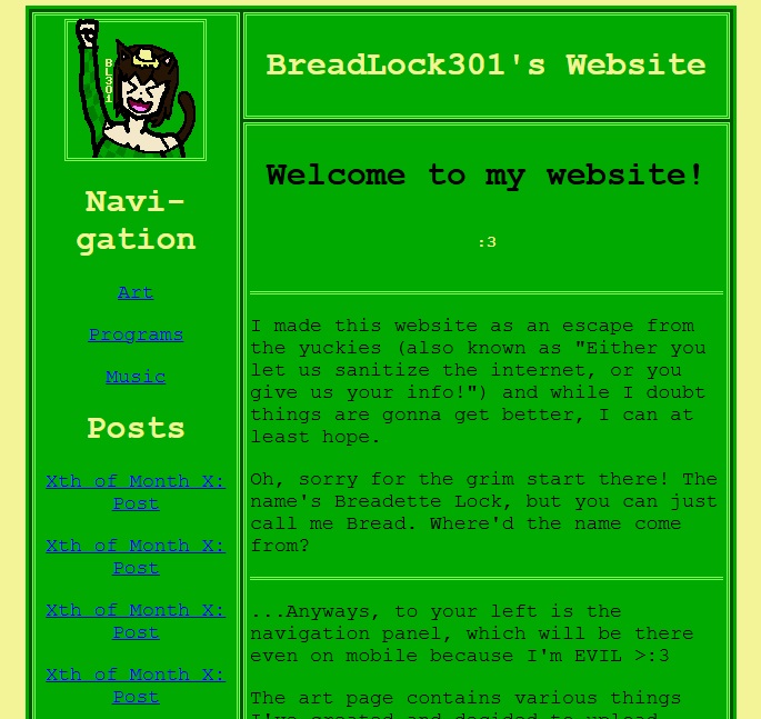 Prototype of what the new website's UI might look like.